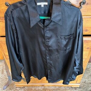 Men's Black Dress Shirt with matching tie